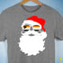 Santa’s Gay Bear Pride Flag Shades Premium Unisex T-Shirt - Grey Heather